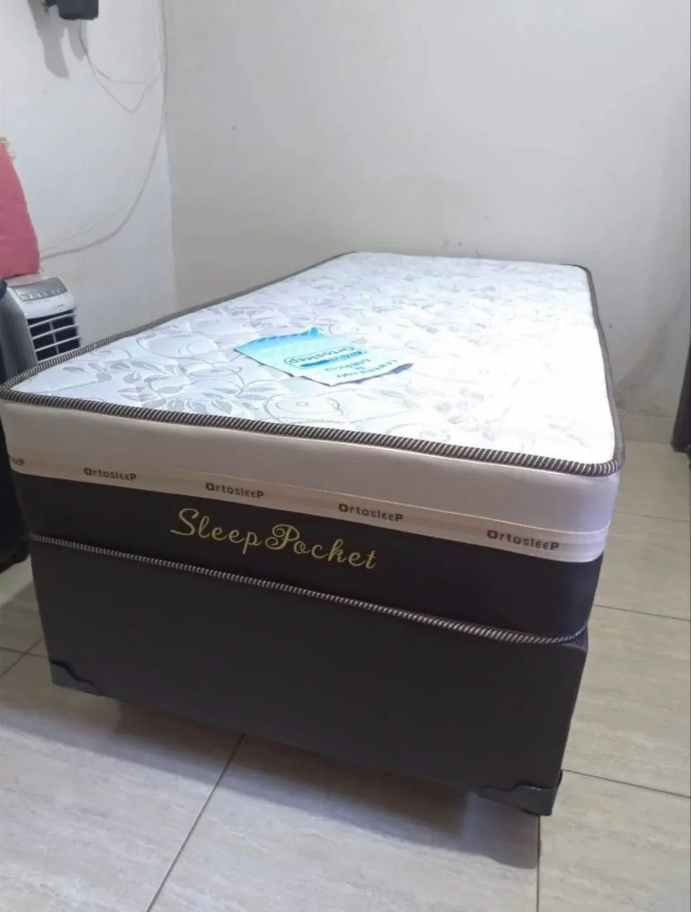 Cama box molas ensacadas solteiro pronto entrega