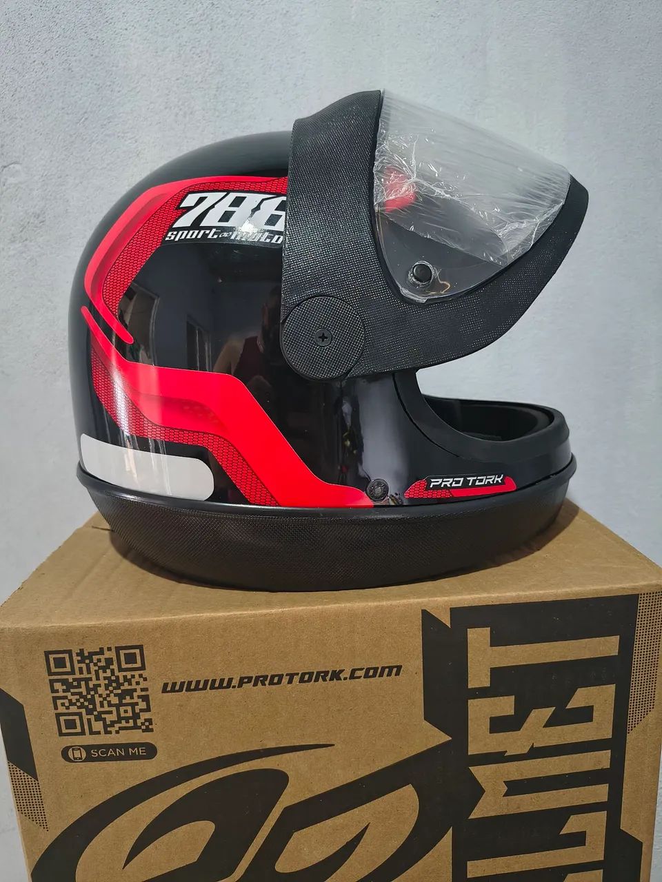 Capacete 788 Vermelho Tam 56 e 58 - Foto 3