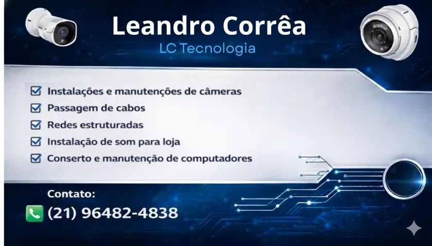 INSTALAÇÃO E MANUTENÇÃO DE CÂMERAS 