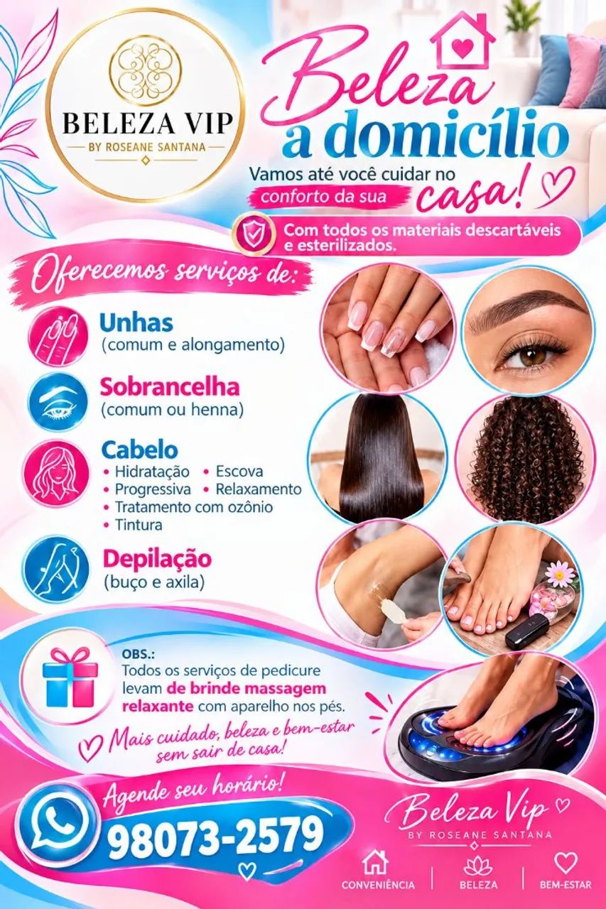 Beleza a domicílio 