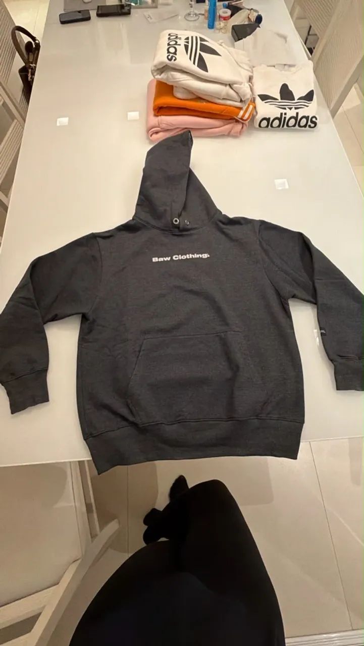Moletom Baw Clothing Cinza com Capuz