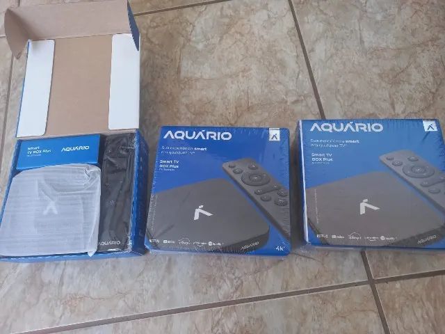 TV BOX AQUARIO NOVOS - MUITO BARATO