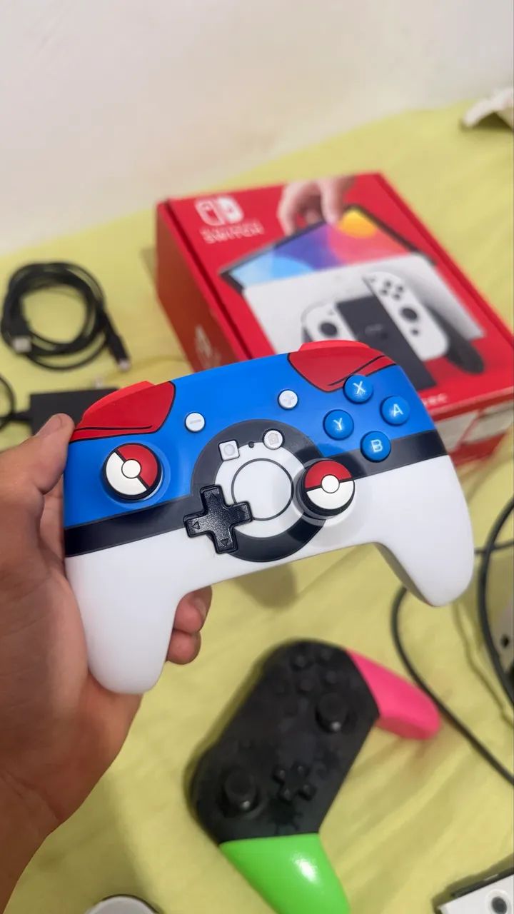 Nintendo Switch OLED Completo - Excelente Estado! - Foto 5