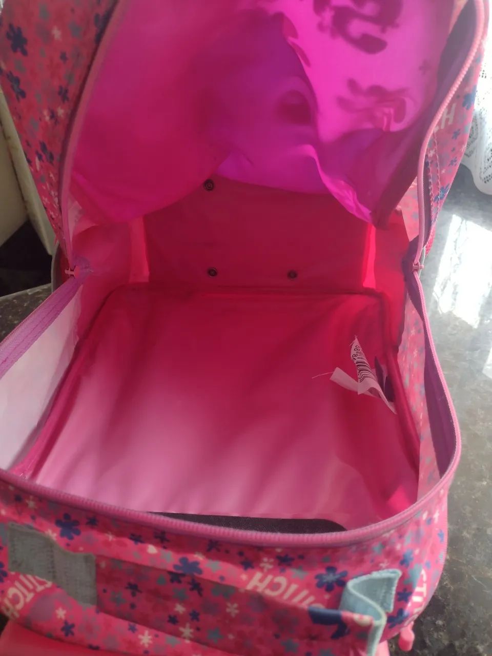 Mochila de rodinhas Stich feminina  - Foto 5