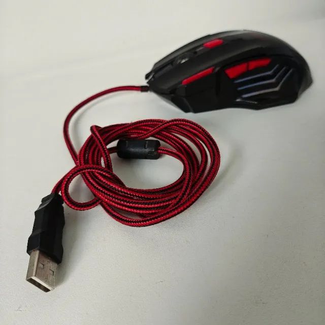 Mouse Gamer Evolut EG-101 USB com Cabo Reforçado Funcionando Usado - Foto 2