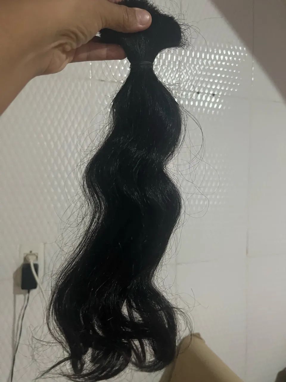 Cabelo humano ondulado