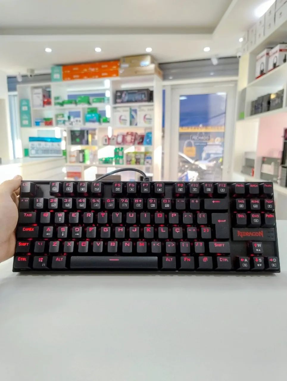 Teclado Mecânico Redragon Kumara K552-2 TKL Switch Marrom