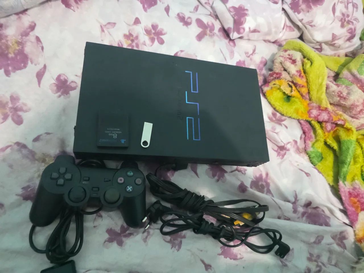 PlayStation 2 Fat dois controles e 30 jogos - Foto 2