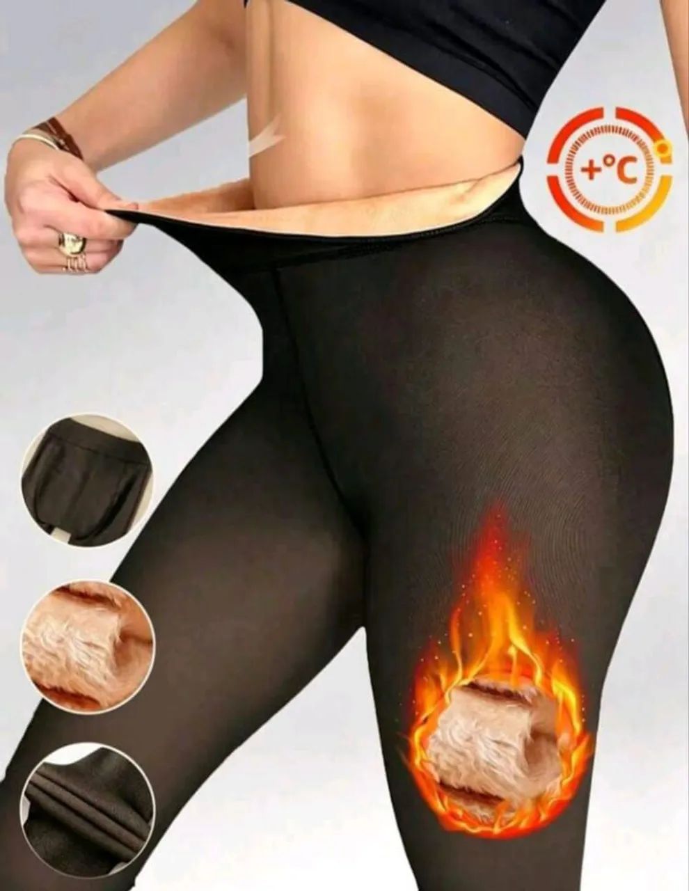 Meia calça térmica Peluciada  - Foto 2
