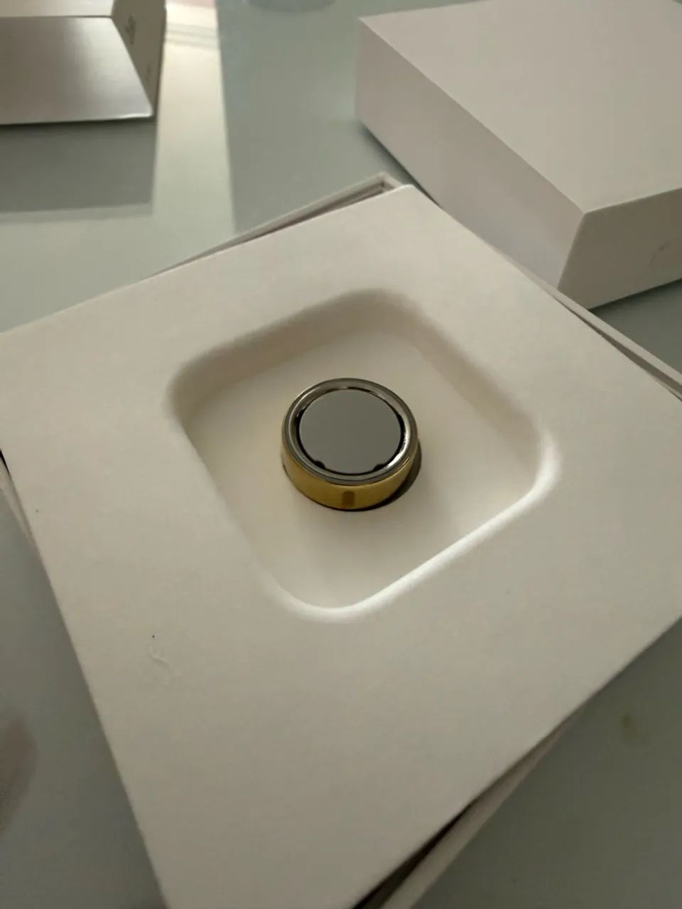 Oura Ring 4 dourado  - Foto 3