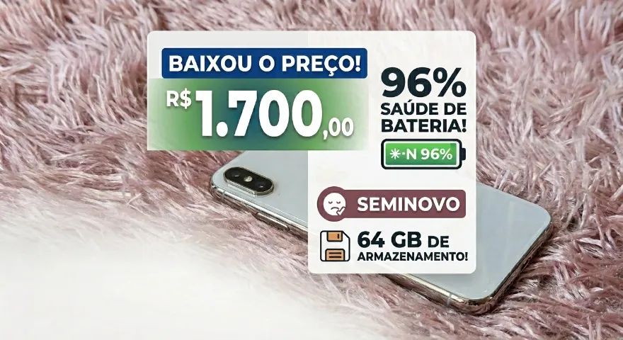 iPhone 64 GB Seminovo - Excelente Estado