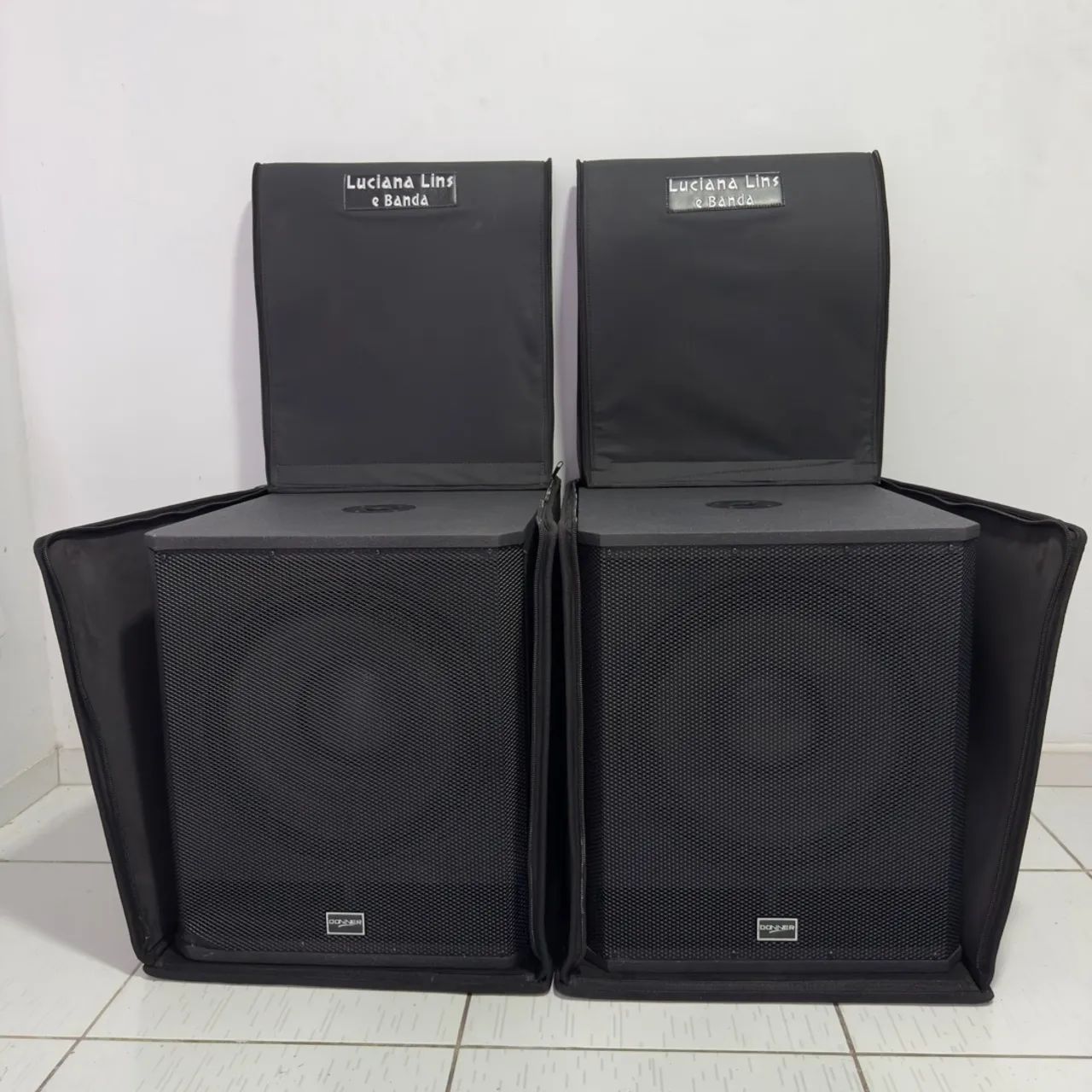 2 SUBWOOFER DONNER 15 ATIVOS.