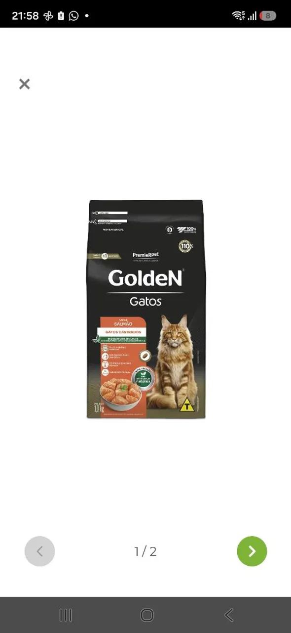 Ração Golden Salmão 10kg