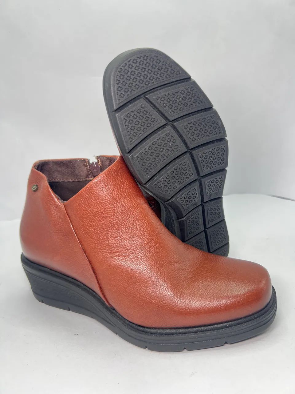 Bota feminina Marrom Perlatto - Tamanho 34 - Foto 4