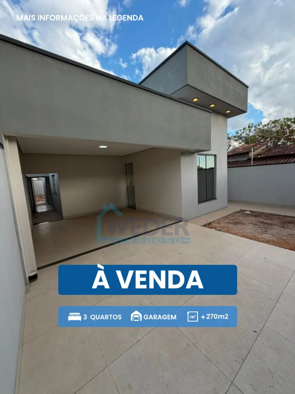 Casa financiável no Setor Nova Fronteira, em Gurupi.