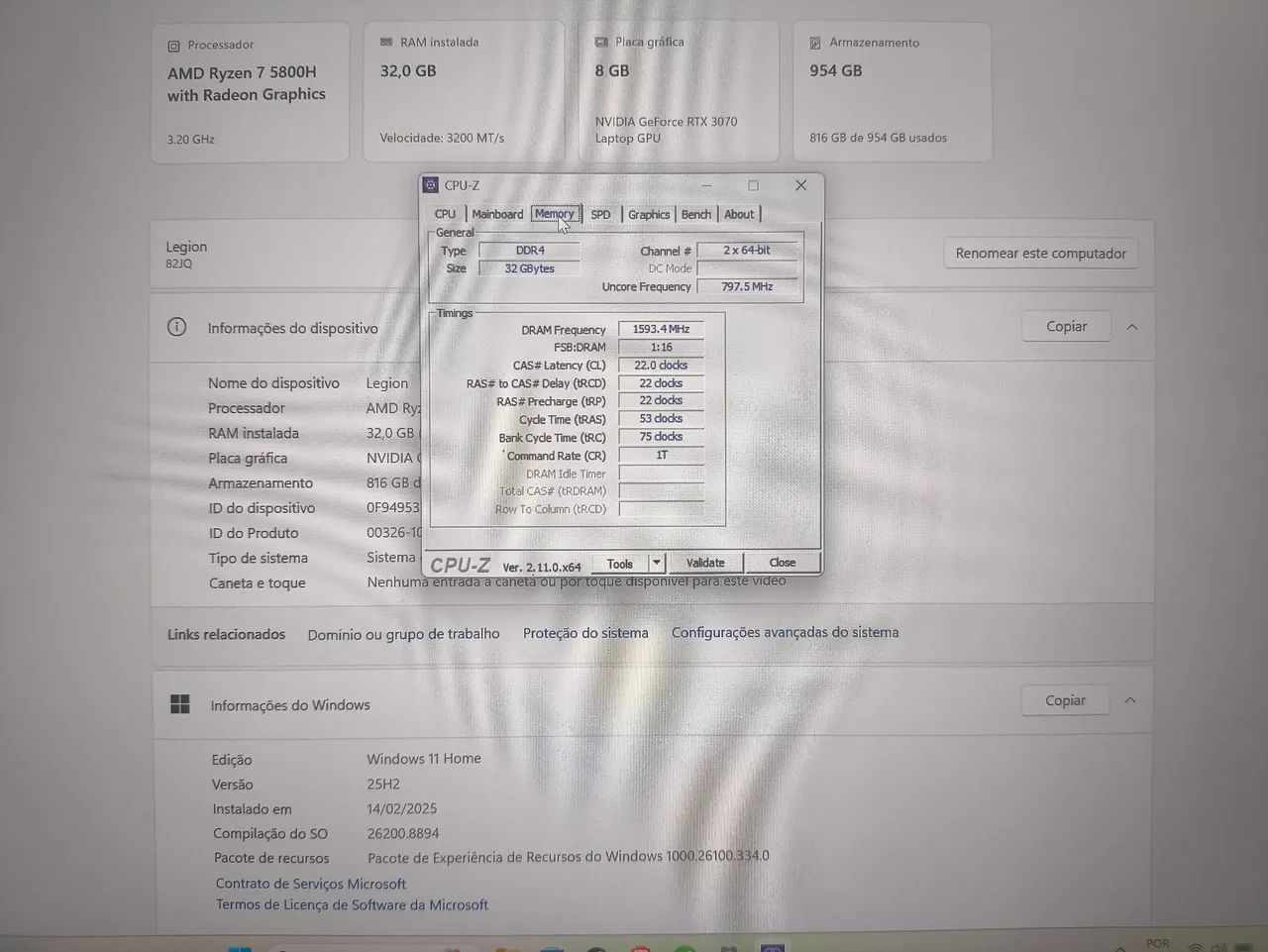 Legion 5 pro Seminovo - RTX 3070 - Foto 5