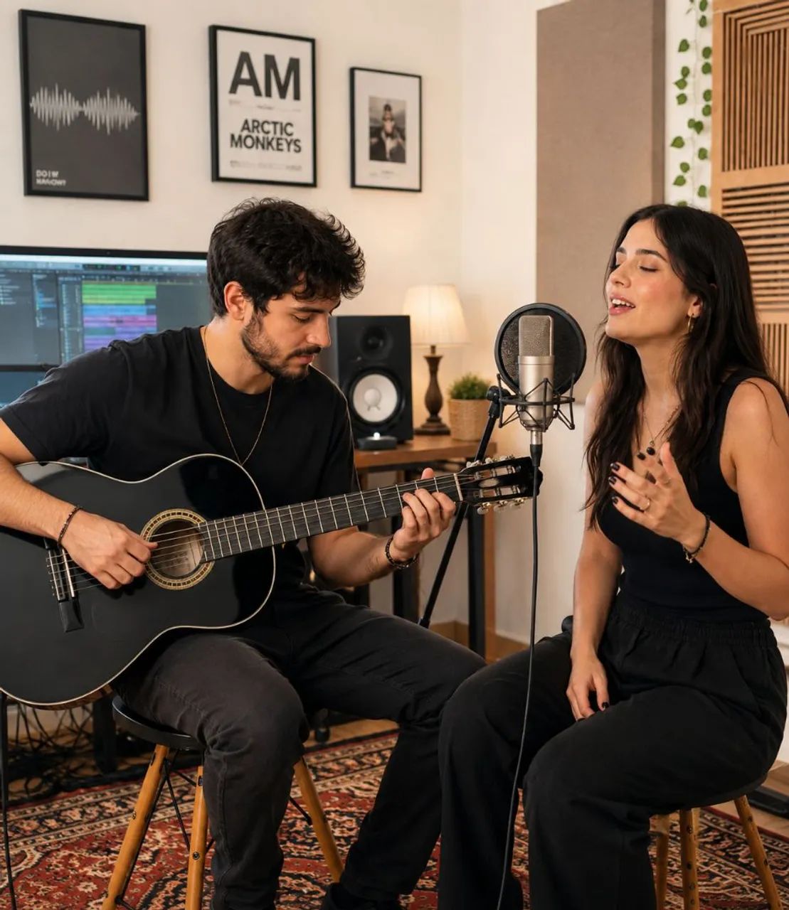 Violão Giannini Clássico preto completo 