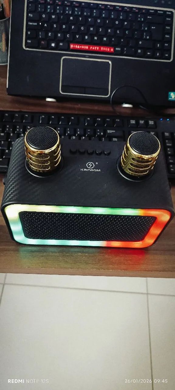 Karaokê Portátil Kapsom 30w