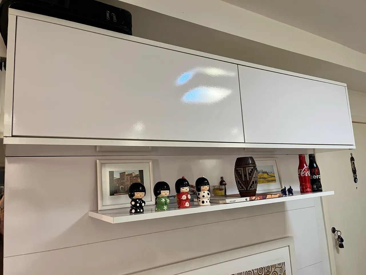 Excelente rack com aéreo Móveis Apollo (baixou o preço)