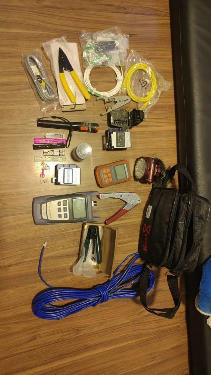 Kit ftth e ferramentas