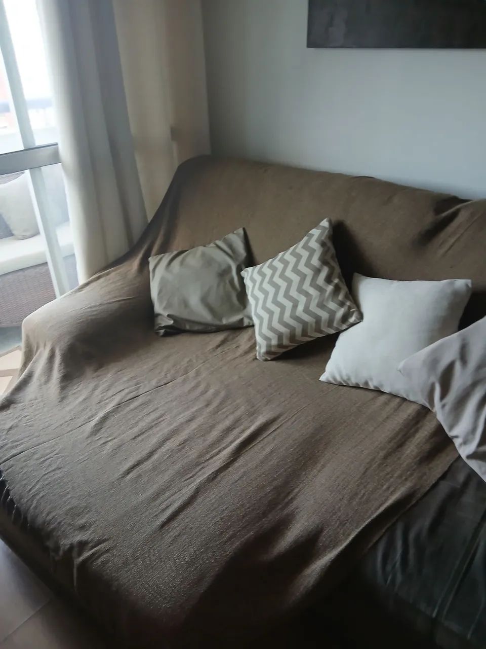 Sofa retrátil 4 lugares, usado