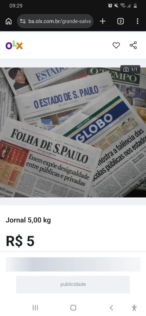 Jornal antigo