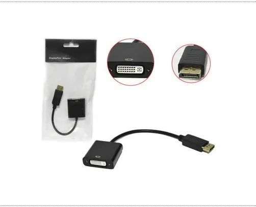 Conversor Displayport Macho Para DVI Femea Com 27cm