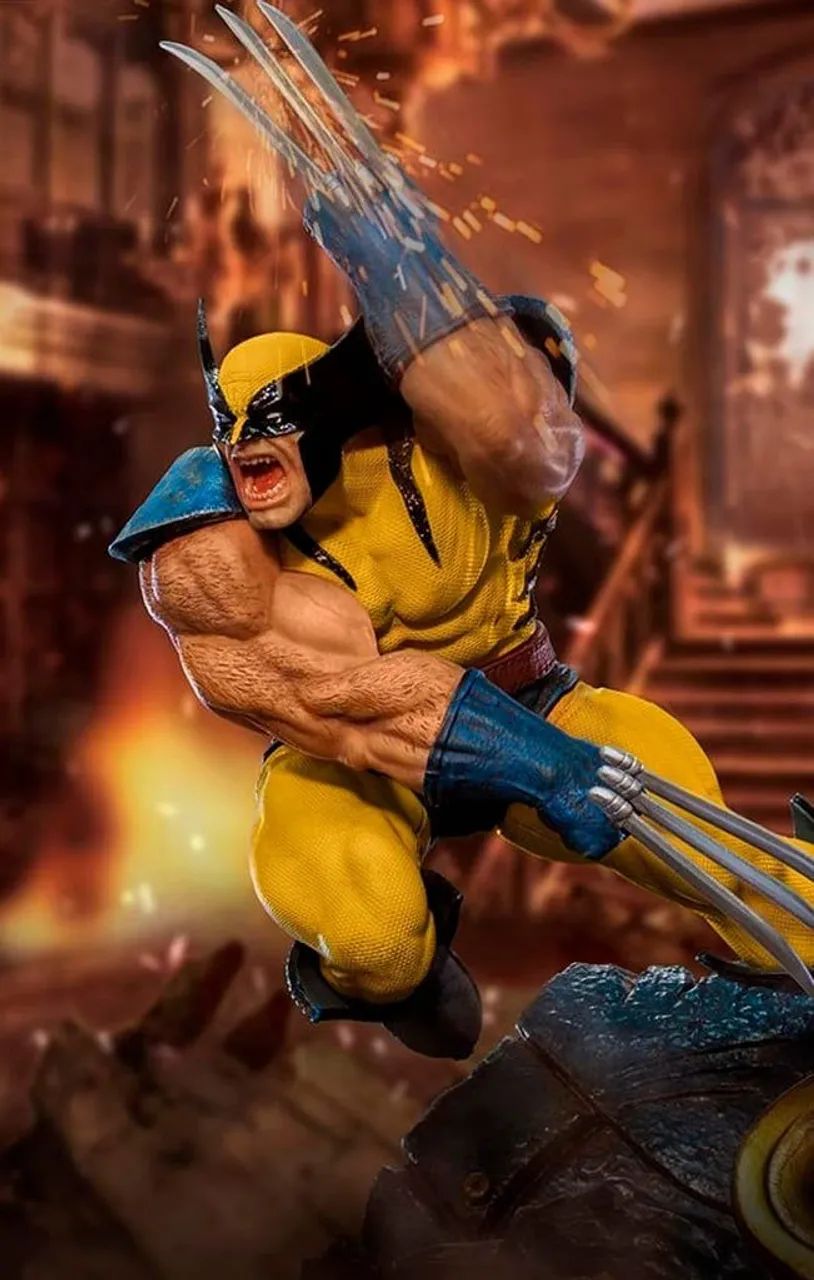 Wolverine iron studios 1/10 comics x-men - Foto 2