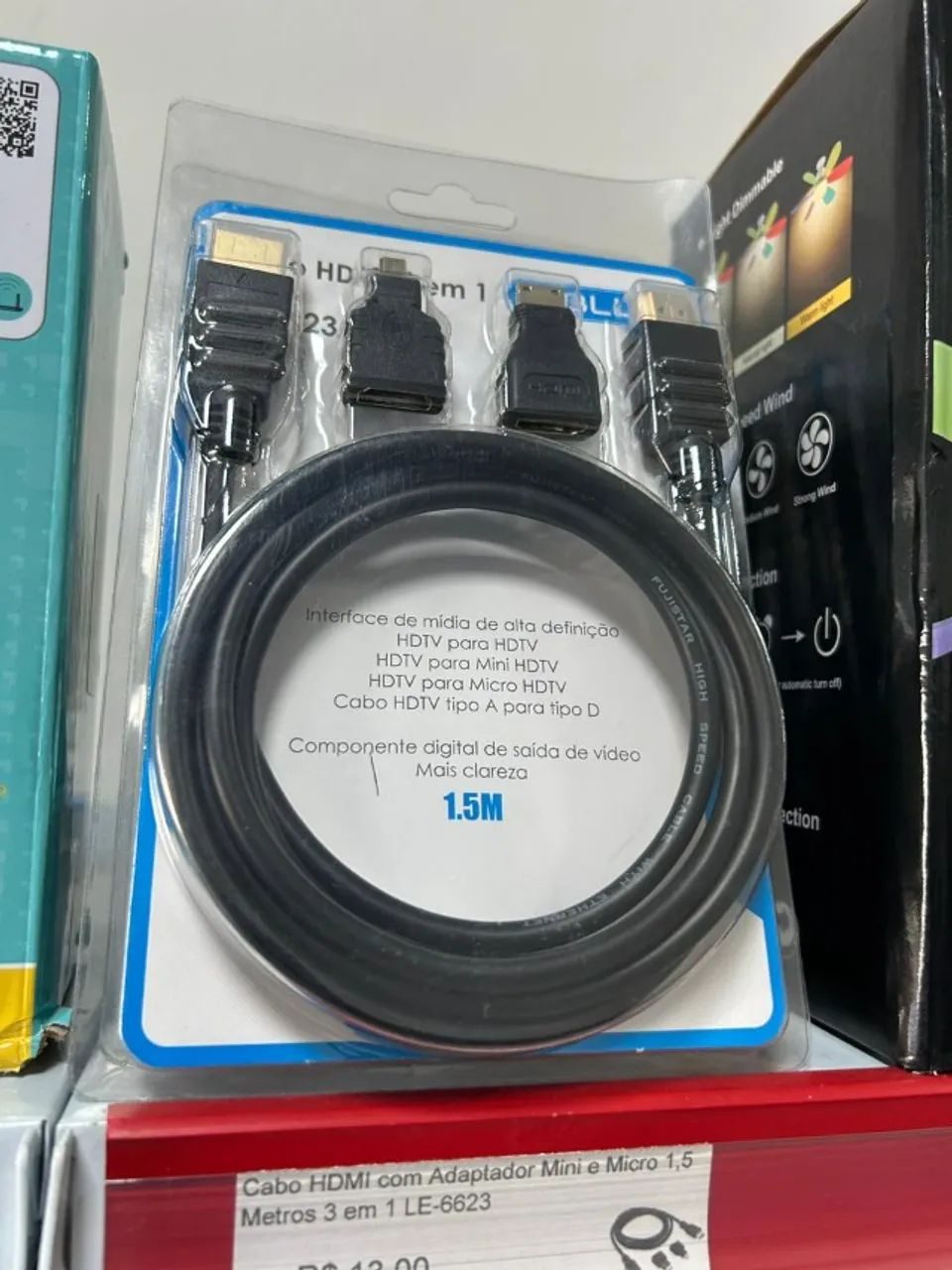 Cabo HDMI 1,5m com Adaptadores