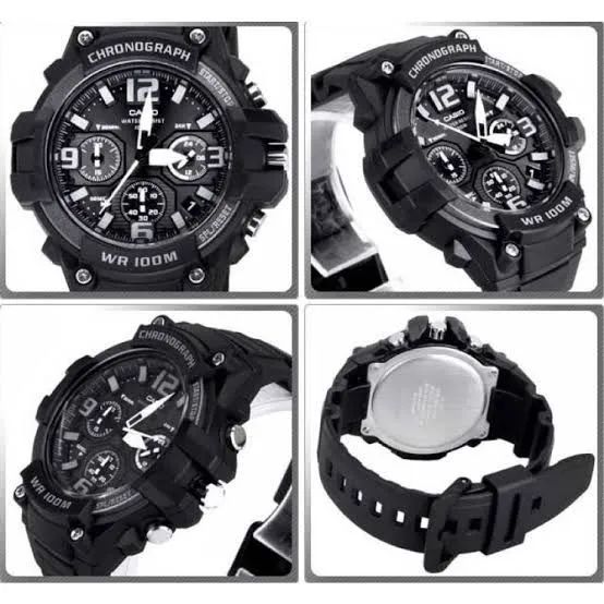 Relógio Casio Masculino Cronógrafo MCW-100H-1A3VDF 5434 - Foto 4