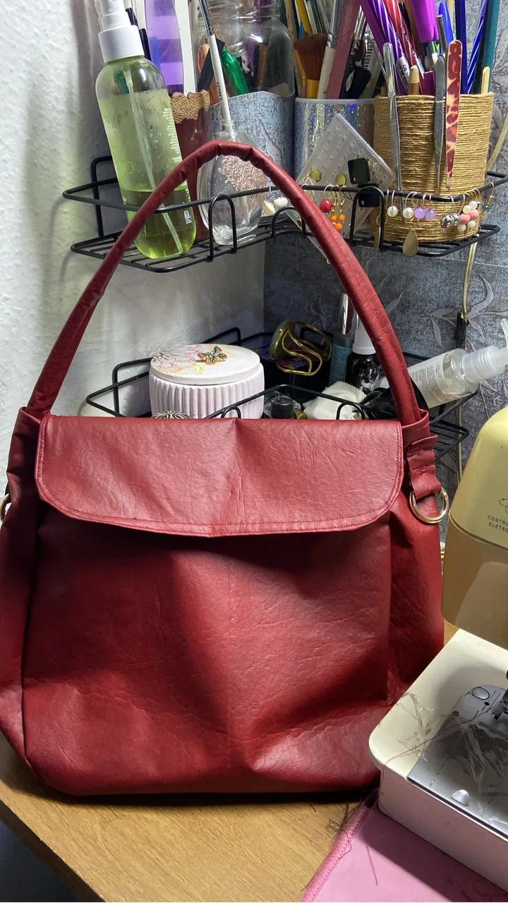 Bolsa vermelha  - Foto 4