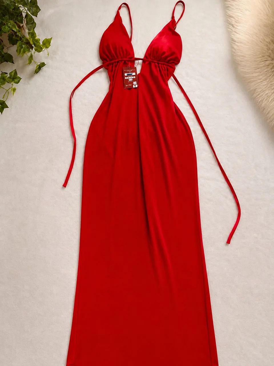 Vestido longo vermelho 