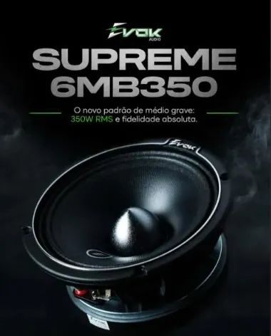 Par Alto Falante Evok Supreme 6 Polegadas 350 Rms Original 4OHMS