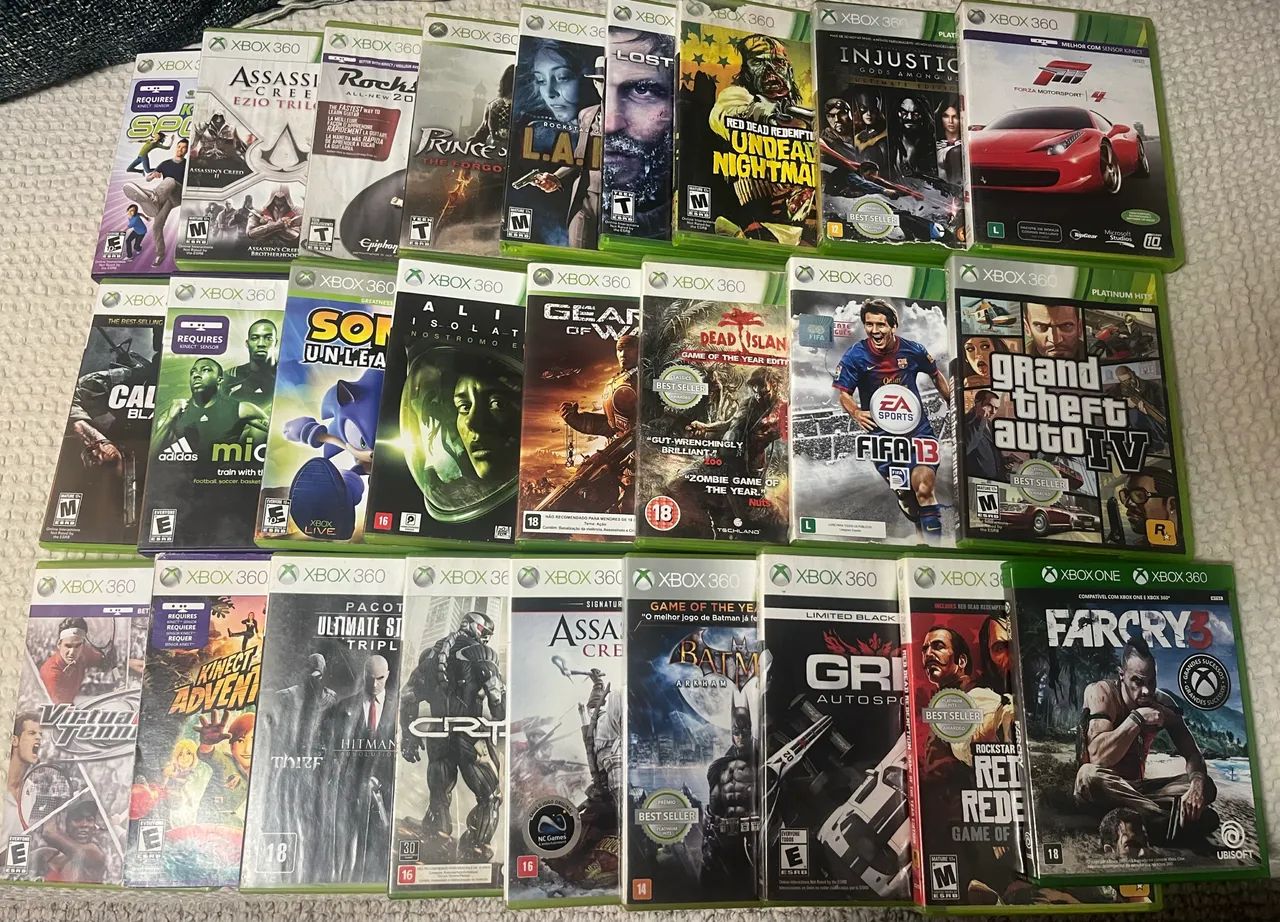 Jogos Xbox 360 originais - vários títulos 
