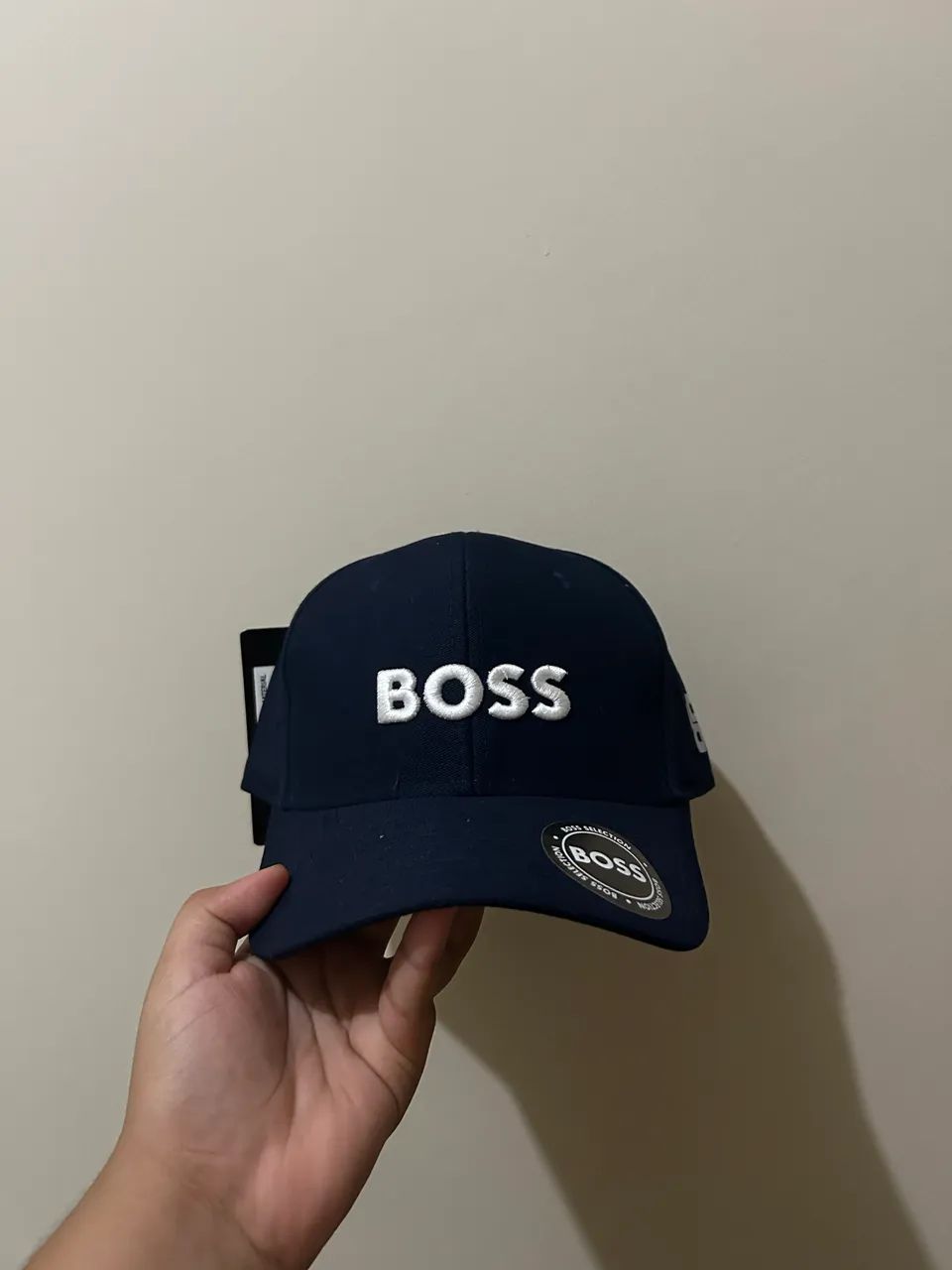 Boné azul boss 