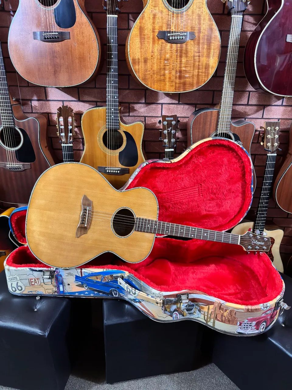 Violão Takamine Japonês PT07E jumbo valvulado regulado elixir ANALISO TROCAS