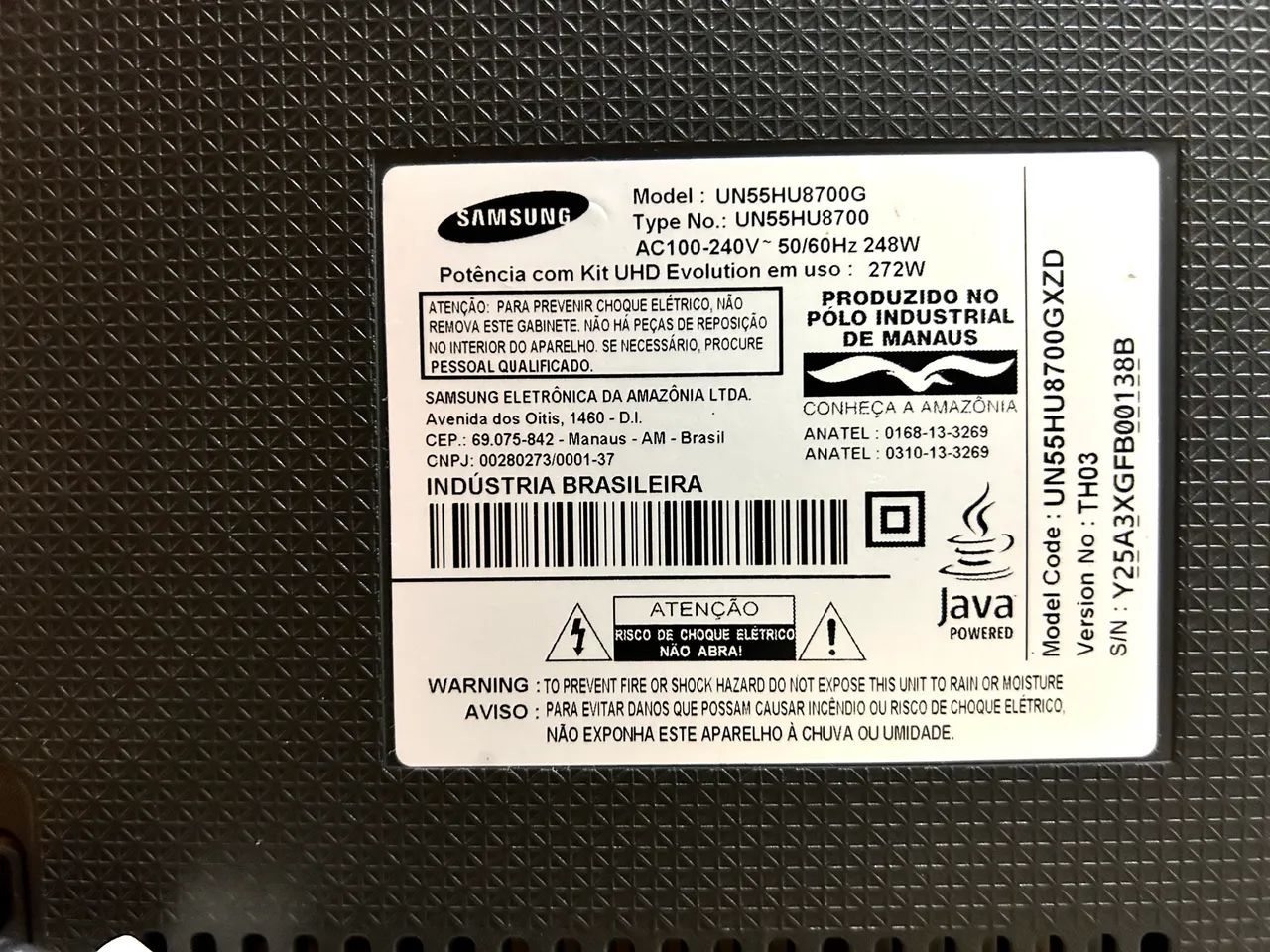  TV Samsung 55? Curva 4K UN55HU8700 Completa | Para Peças ou Reparo | Acessórios Originais - Foto 3