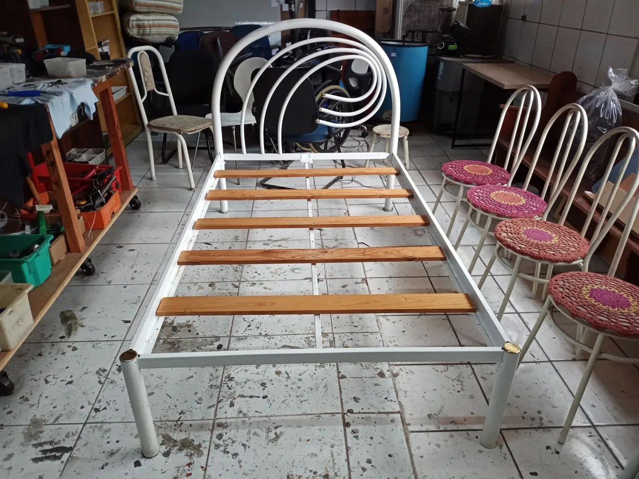 Cama de Viúvo em Metal  - Foto 2