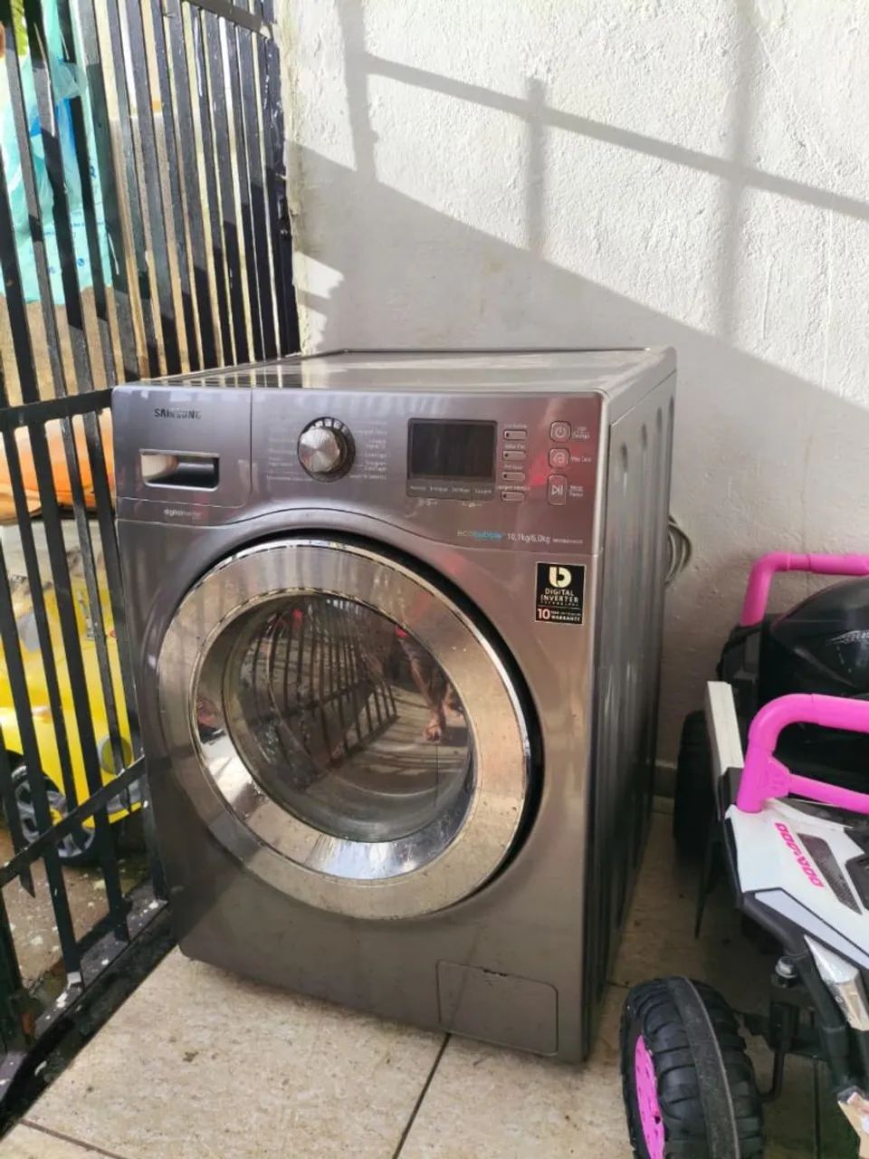 Vendo lava e seca Samsung semi nova - Foto 4