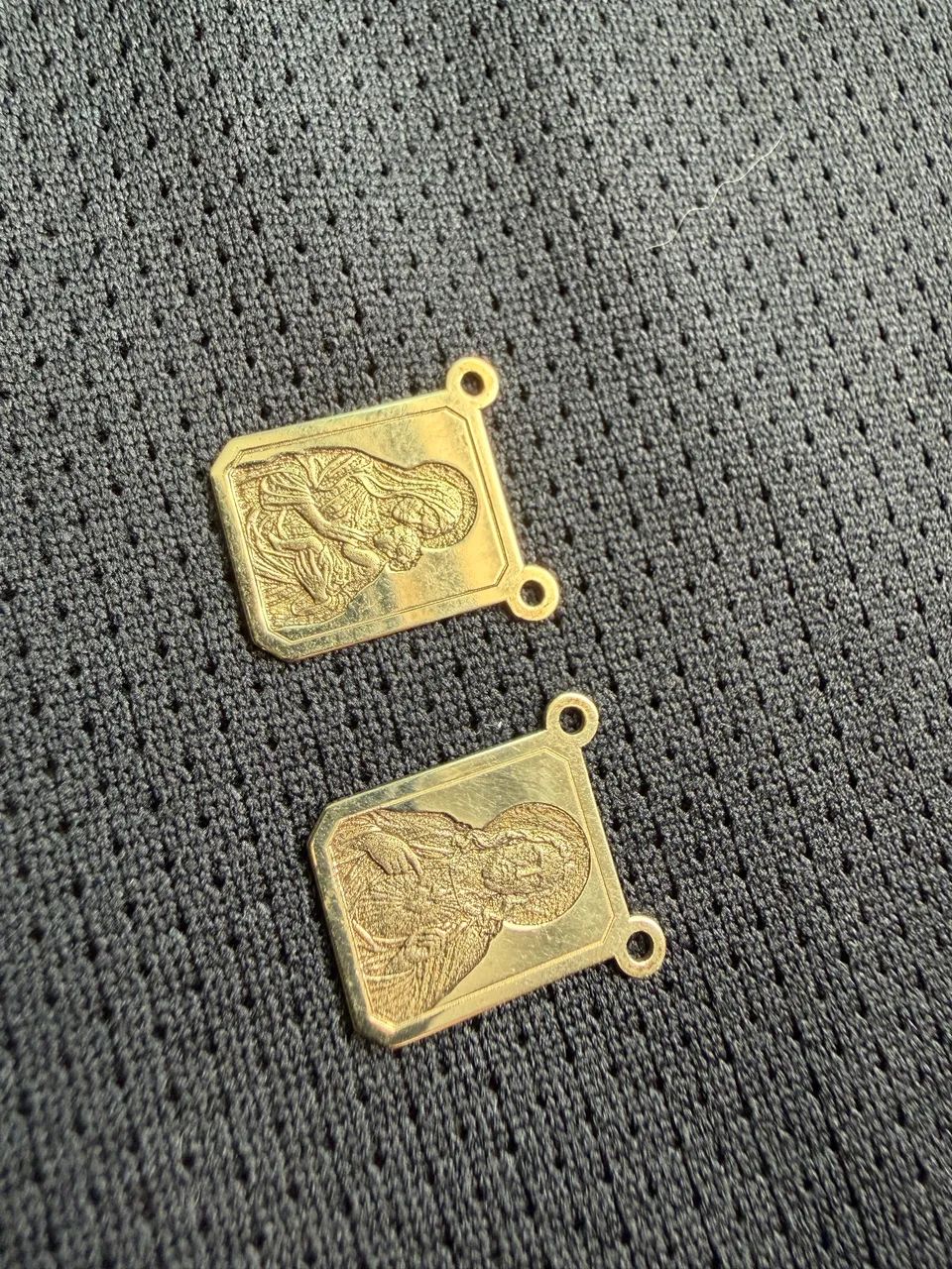 Escapulário Masculino - Medalha em ouro 10k original  - Foto 5