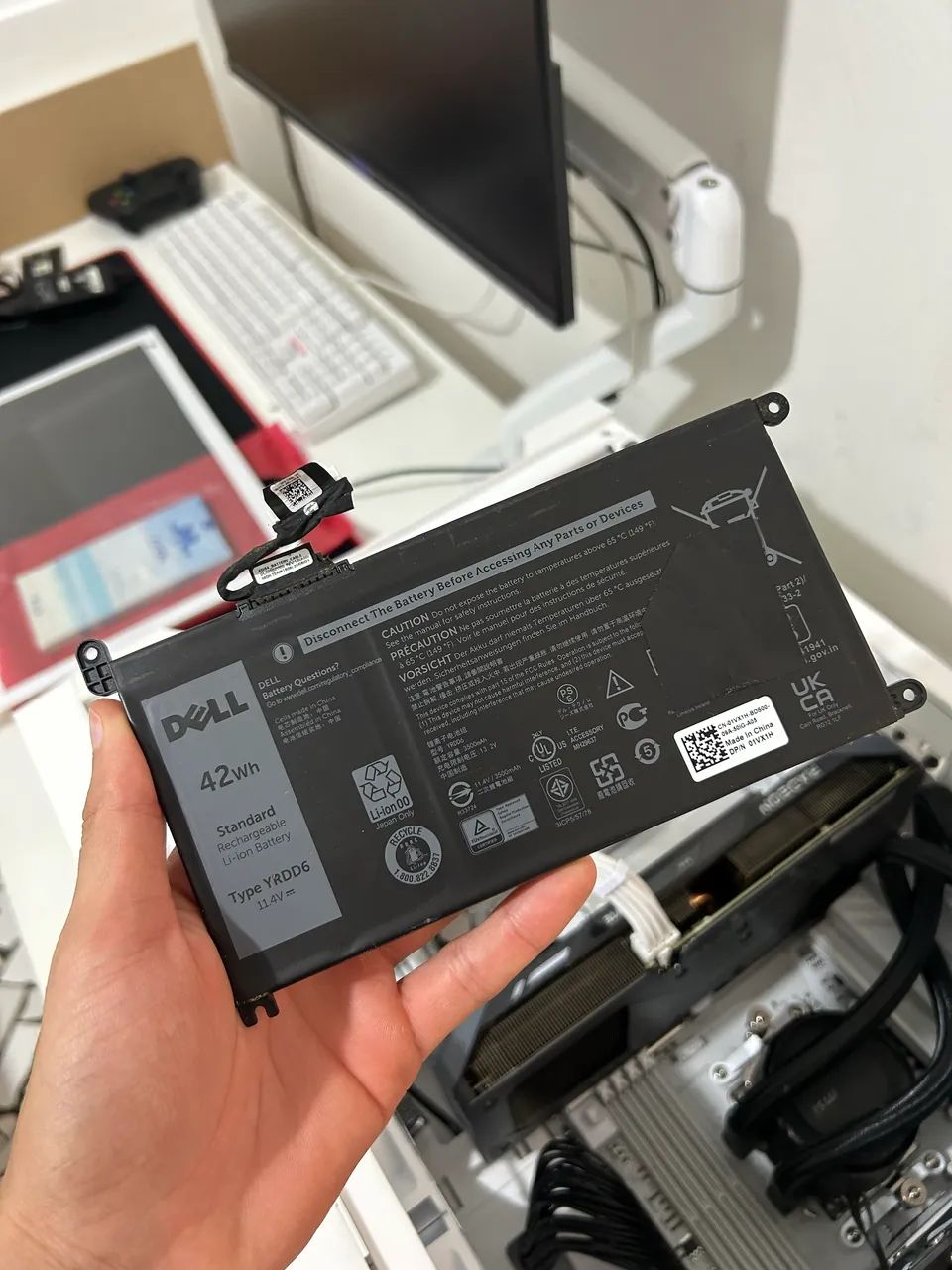 Bateria original retirada DELL INSPIRON 15 modelo p75f 