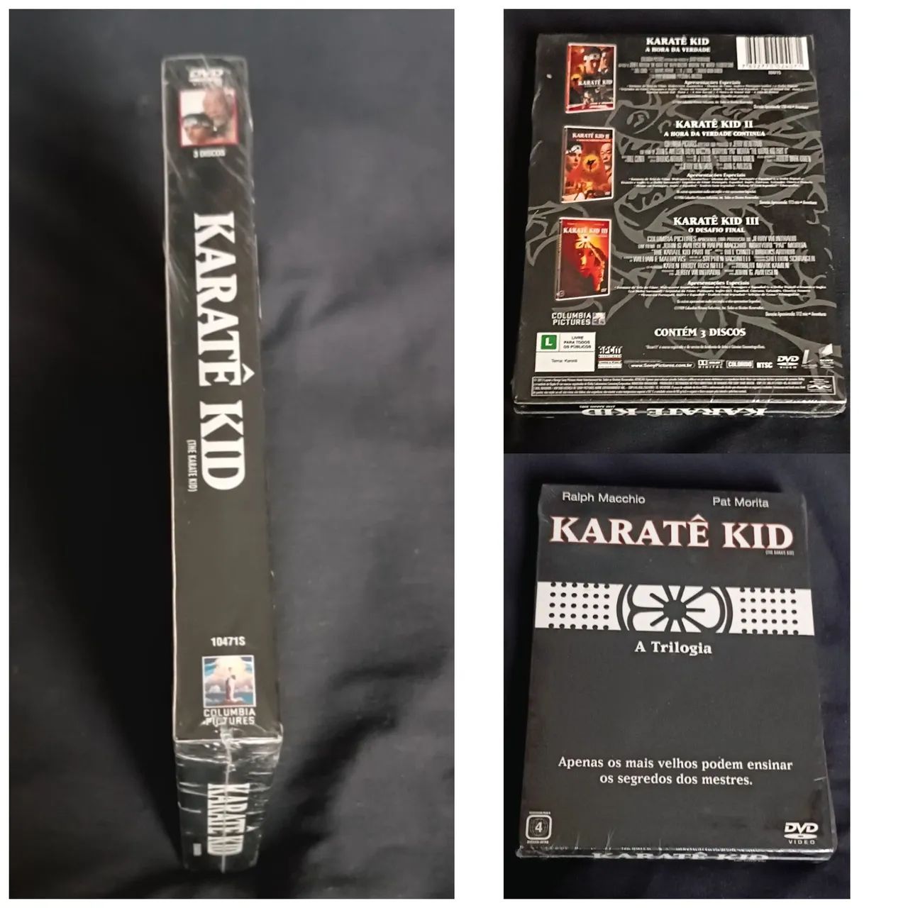 DVD Karatê Kid Trilogia LACRADO