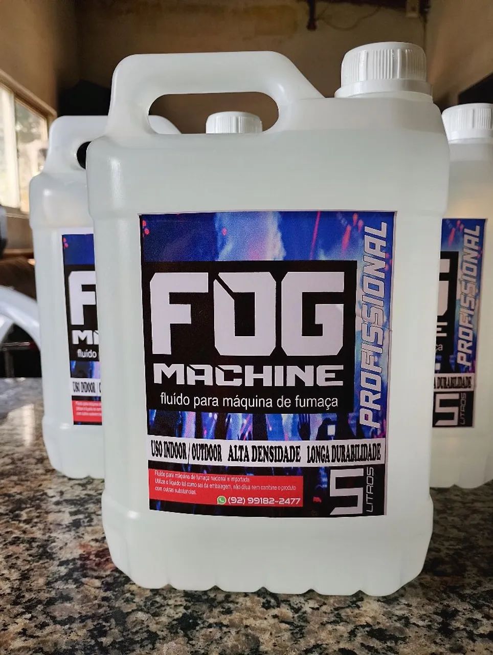 Fluido para máquina de fumaça 5L iluminação festa e eventos 
