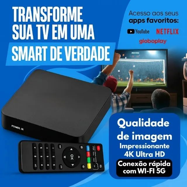 Tv Box Smart Pro 4k Aparelho Transforma Tv Em Smart Youtube