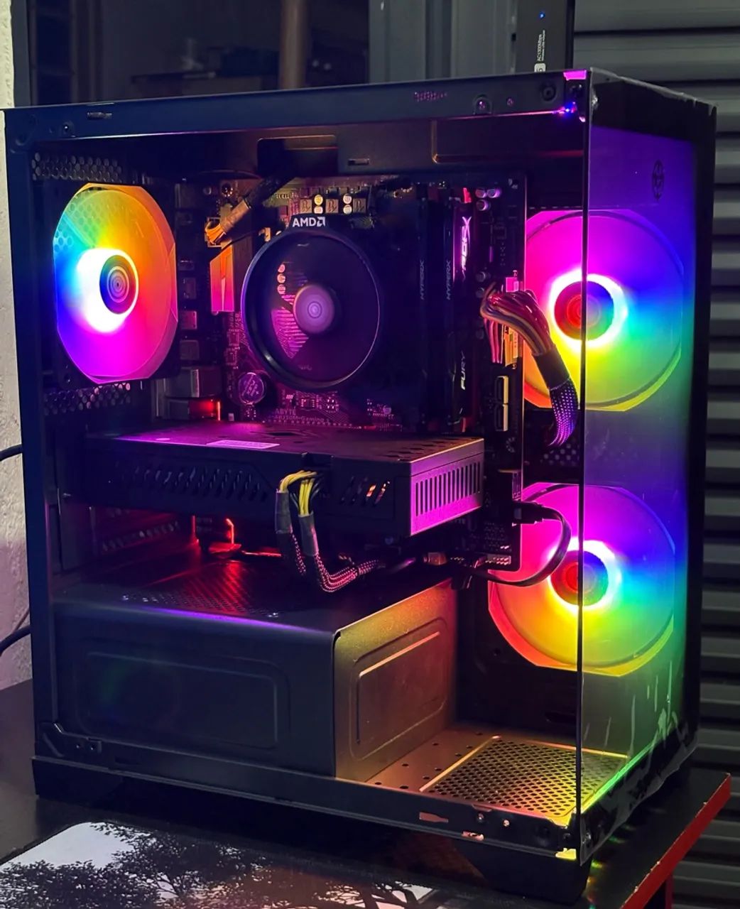 Pc Gamer Black rgb  Ryzen 5