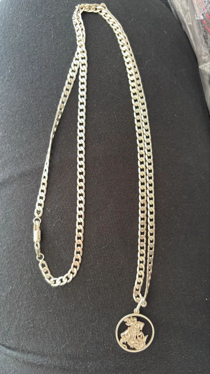 PULSEIRA CORRENTE E PINGENTE DE PRATA 925 - Foto 4