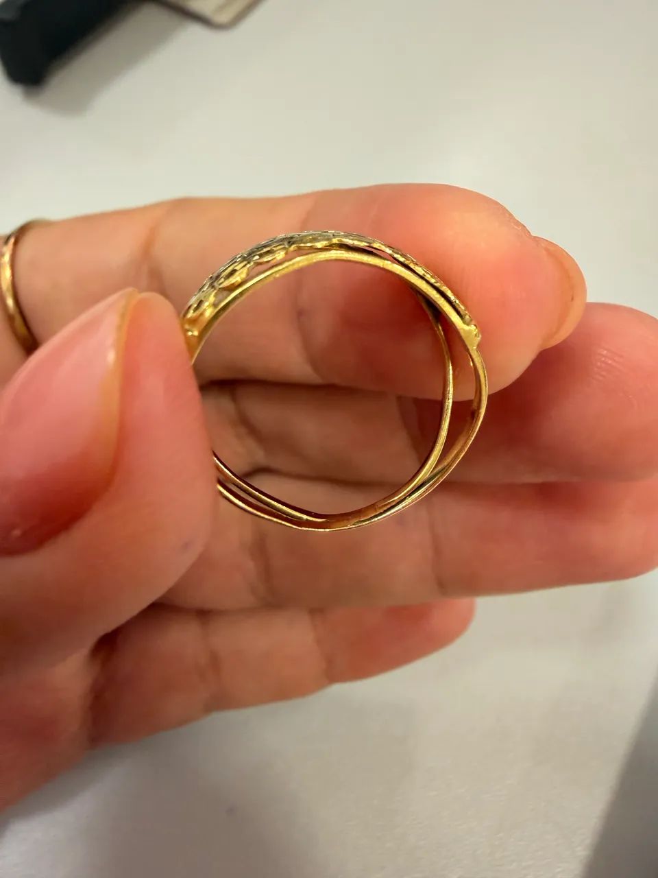 Anel de ouro 18 - Foto 4