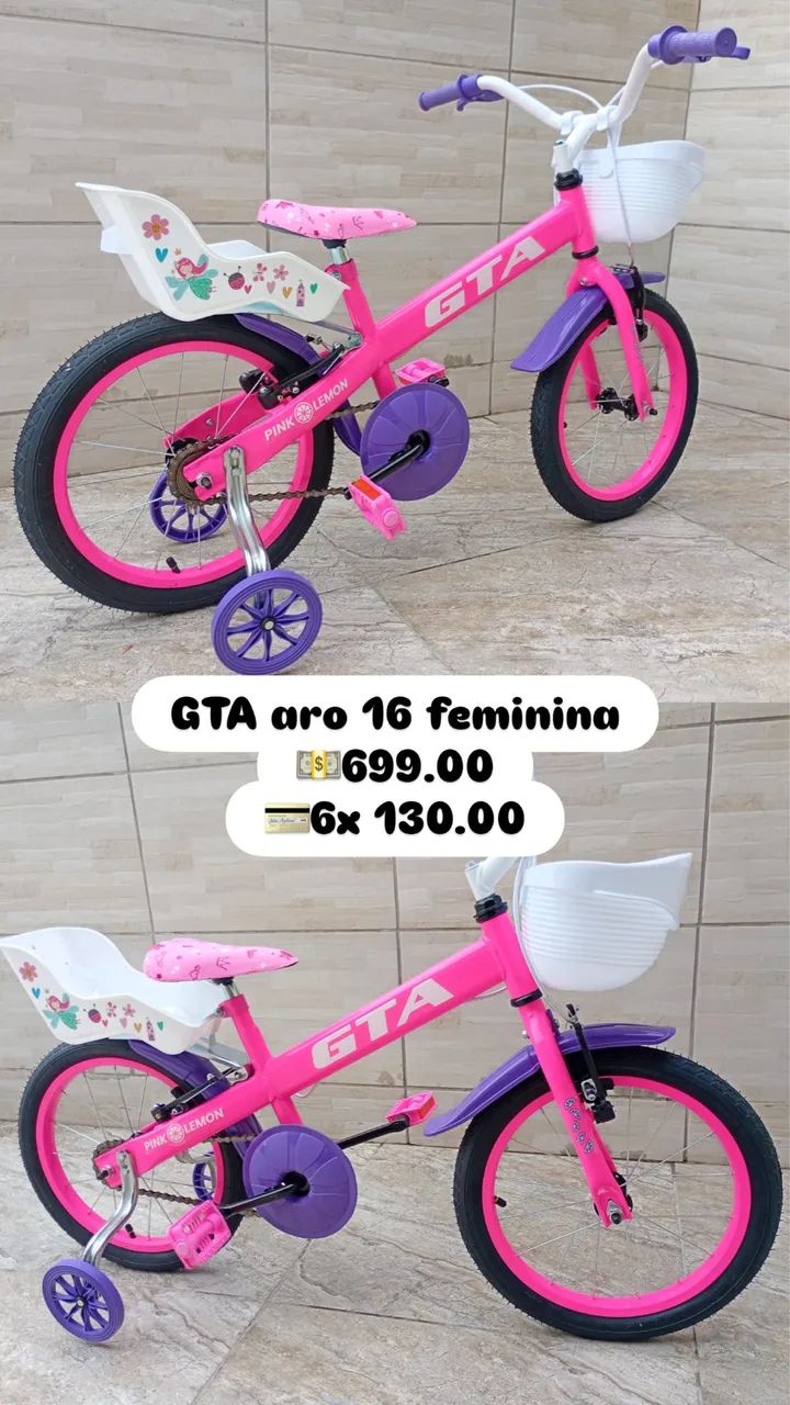 Bicicleta Infantil GTA ( Nova sem uso )
