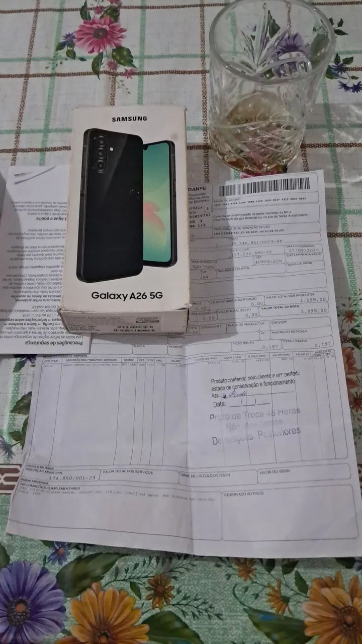Vende celular a26 256g com nota  - Foto 2