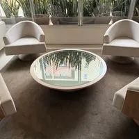 conjunto mobiliário conversação 4 poltronas Effe e mesa Coliseu - Prodomo